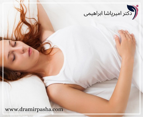 طرز خوابیدن بعد از عمل ماموپلاستی 